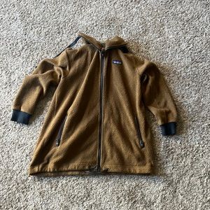 Patagonia camel fleece sweater zip up sz. Xs